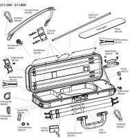 (image for) Spare parts for Gewa Strato Super Light Violin Case