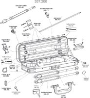 (image for) Spare parts for Original Jaeger Oblong Violin Case Prestige Line