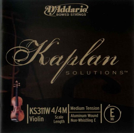 (Bild für) Kaplan Solutions 'non whistling' Violinsaite E - zum Schließen ins Bild klicken