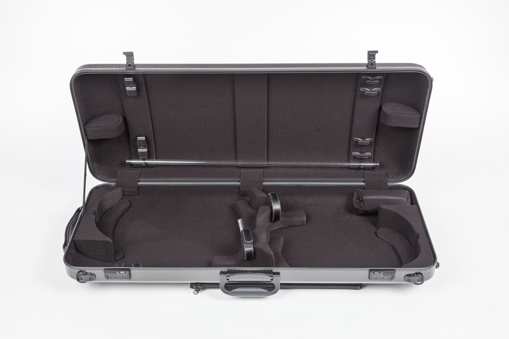 Gewa IDEA Carbon Fiber Double Violin Viola Case Meistervioline
