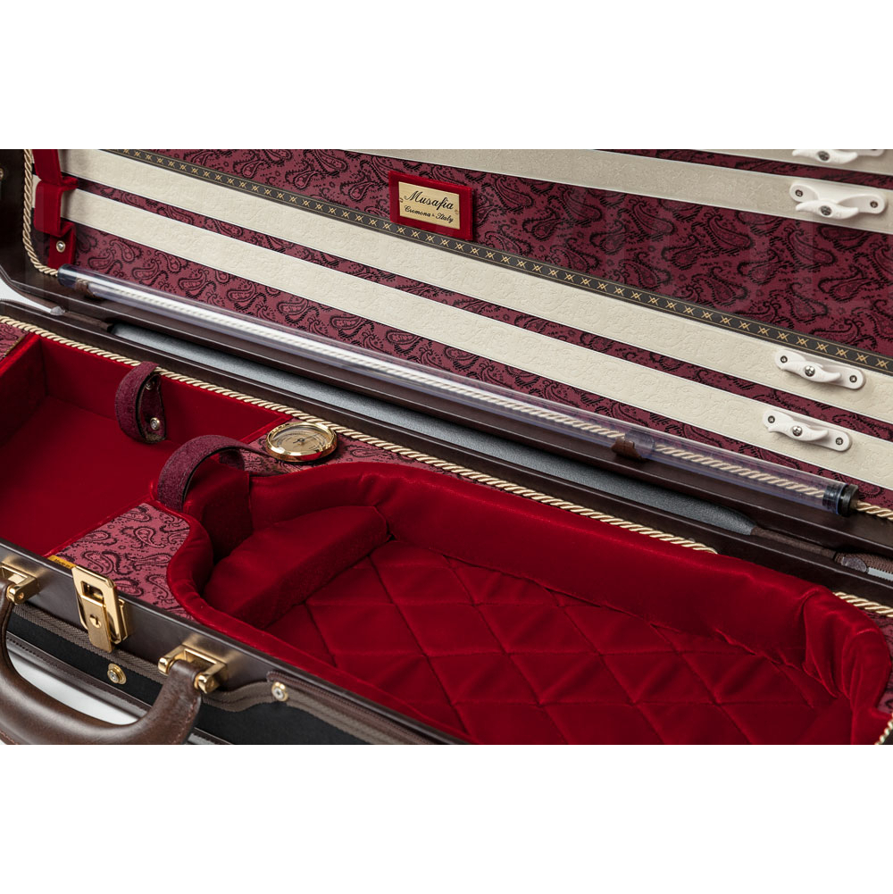 Musafia Luxury Ultralight Violin case red Meistervioline