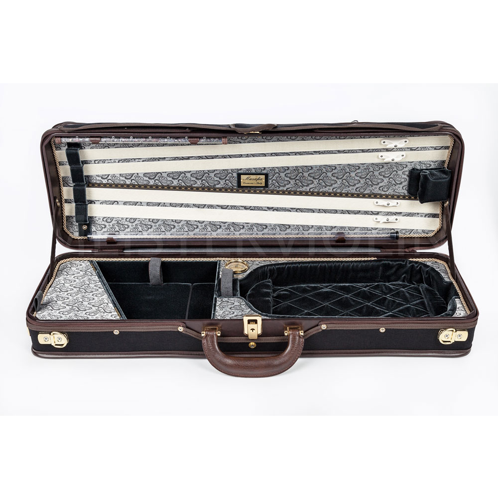 Musafia（ムサフィア） バイオリンケース Luxuryシリーズ Musafia Luxury Ultralight Violin Case (Black/Grey) | Johnson