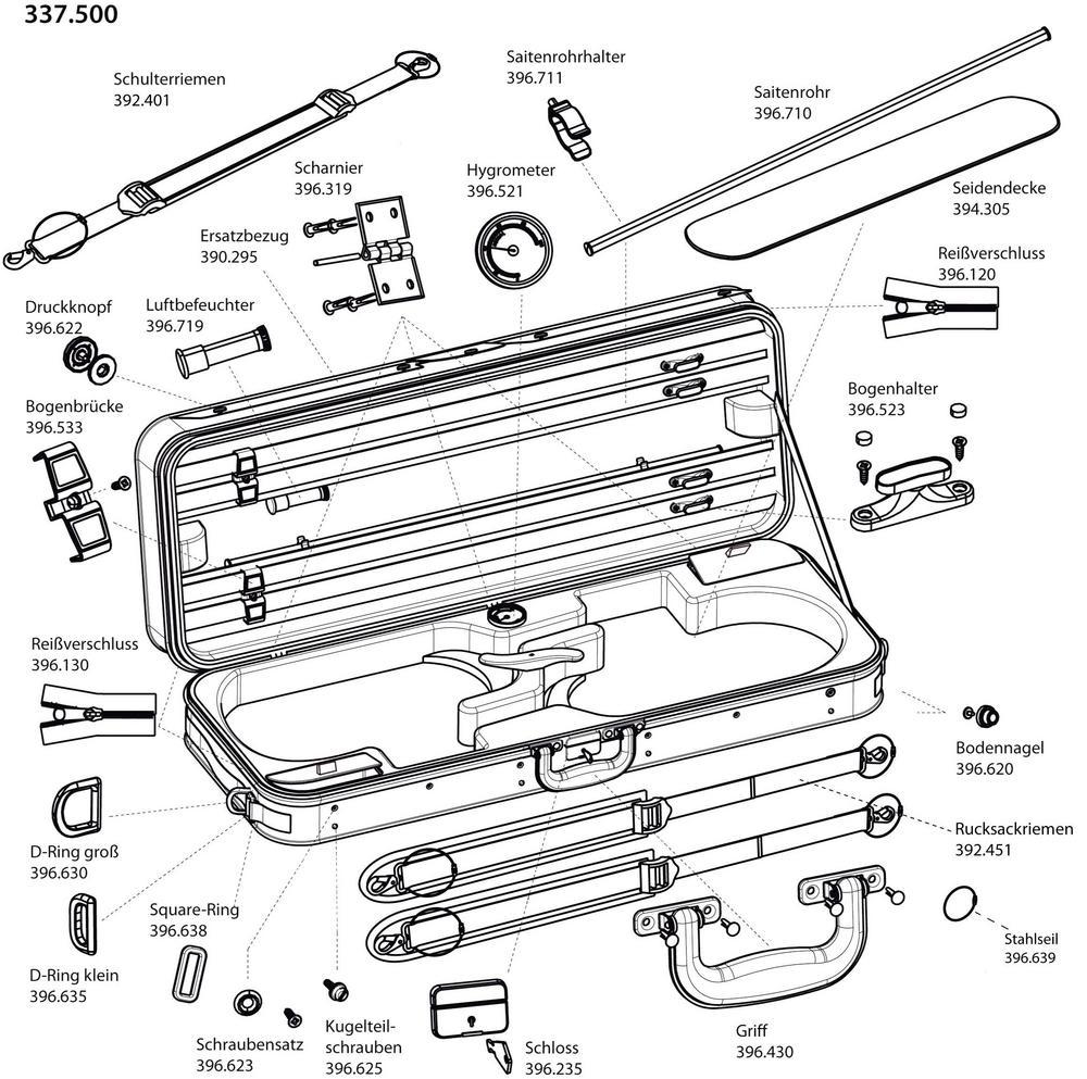 Violin Bow Parts Diagram